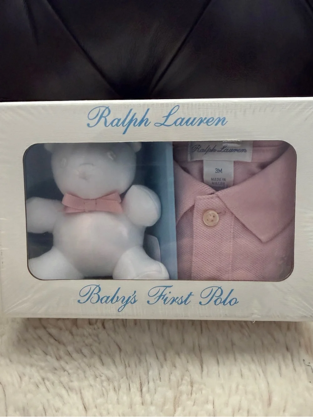 Ralph Lauren NIB Baby's First Polo Set - Pink 3 Months